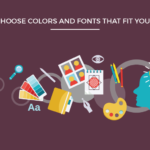 choose colors fonts fit brand